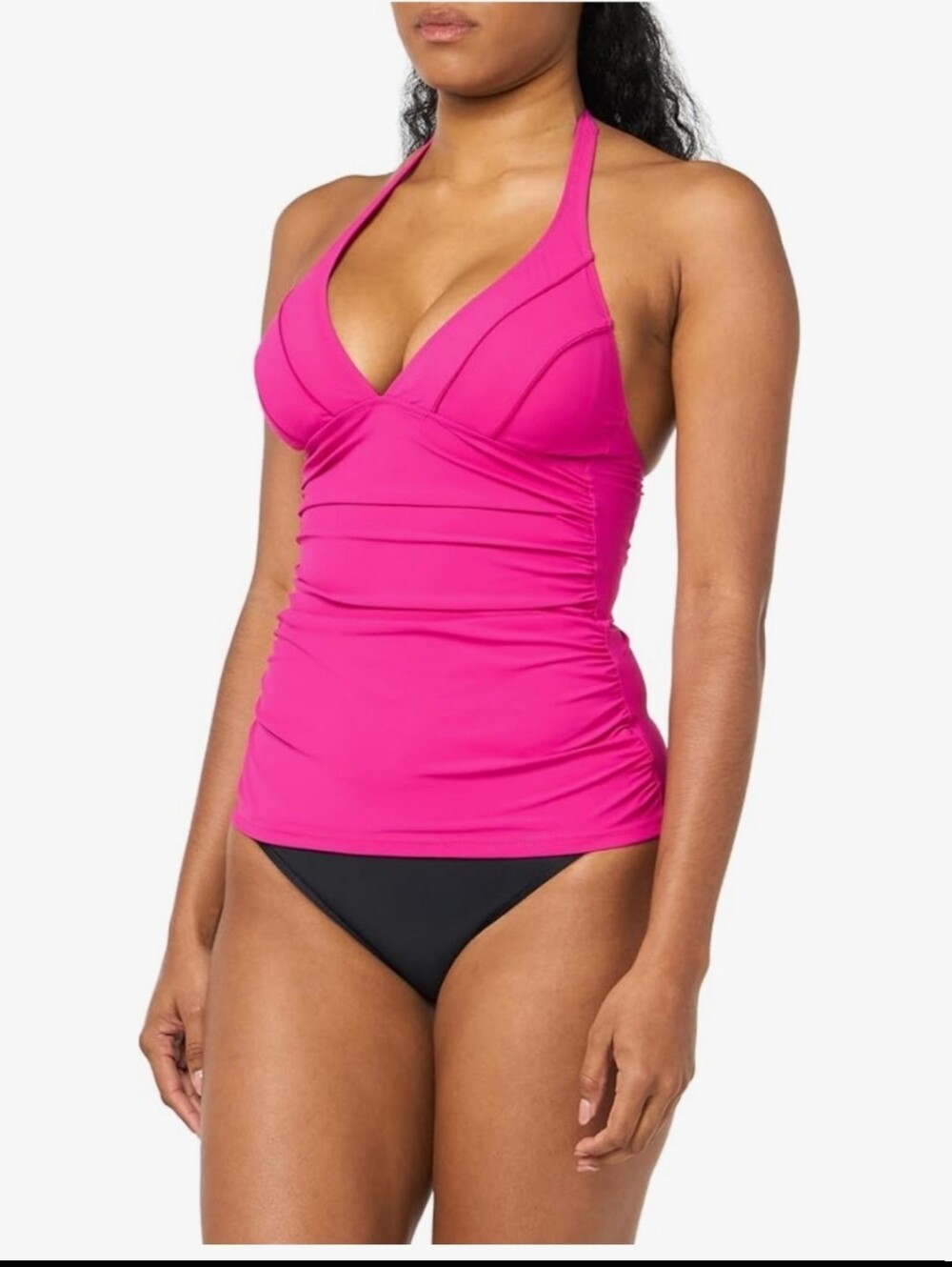 NWT Profile by Gottex Women's Standard Phoebe Halter Tankini Top